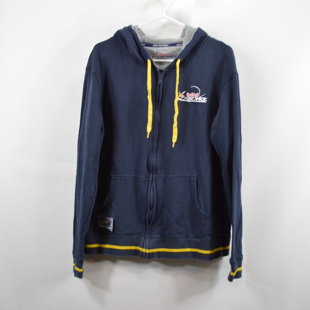 Red Bull Mens XL Air Race Full Zip Hoodie Blue